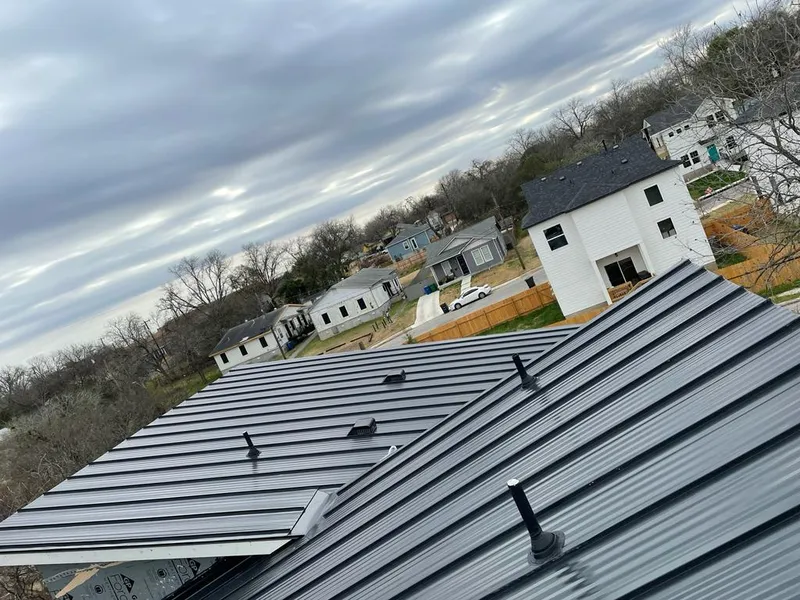 Standing seam metal roof panels with vents for Skylight Repair in Carbondale
